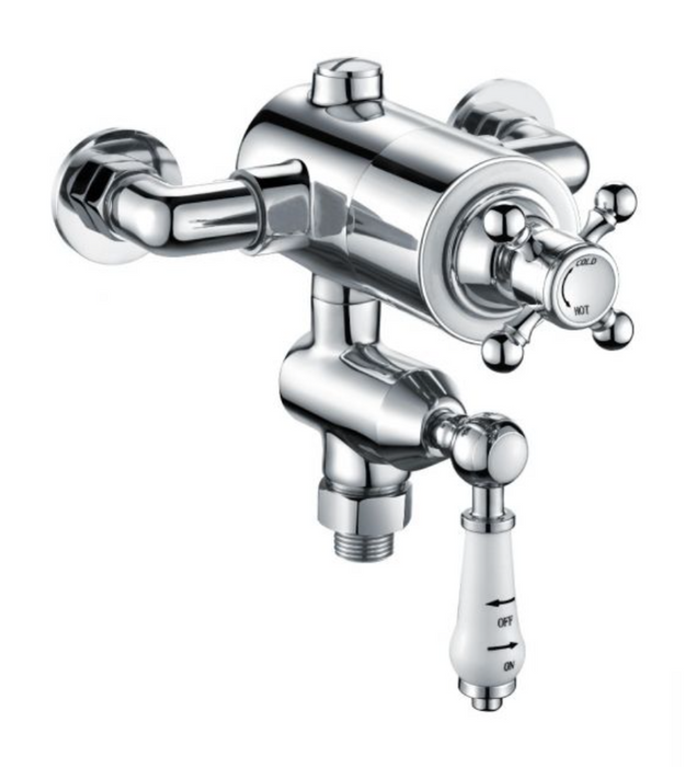 Scudo Chrome Round Exposed Thermostatic Valve