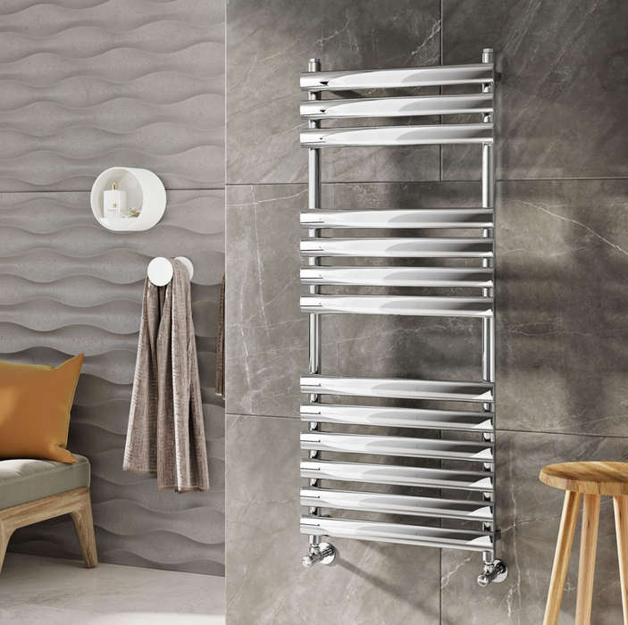 Simona Chrome Ladder Rail 500 x 1200mm