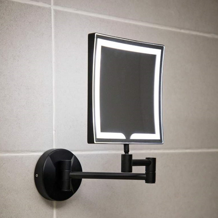 Chrome Round Wall Mounted LED Make Up Mirror