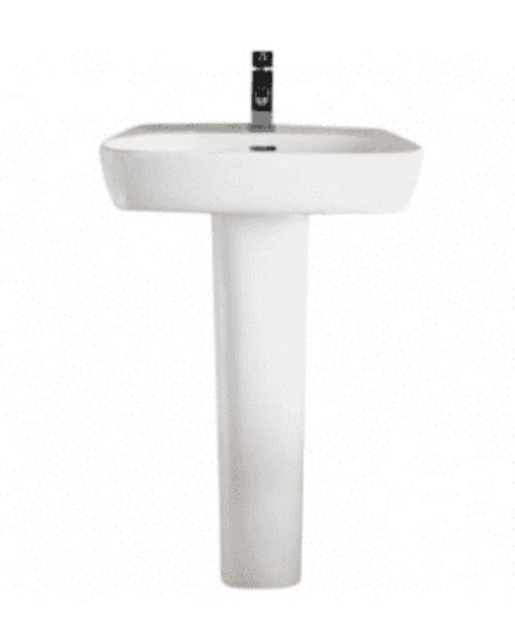 Cubix 600 1TH Basin with Pedestal