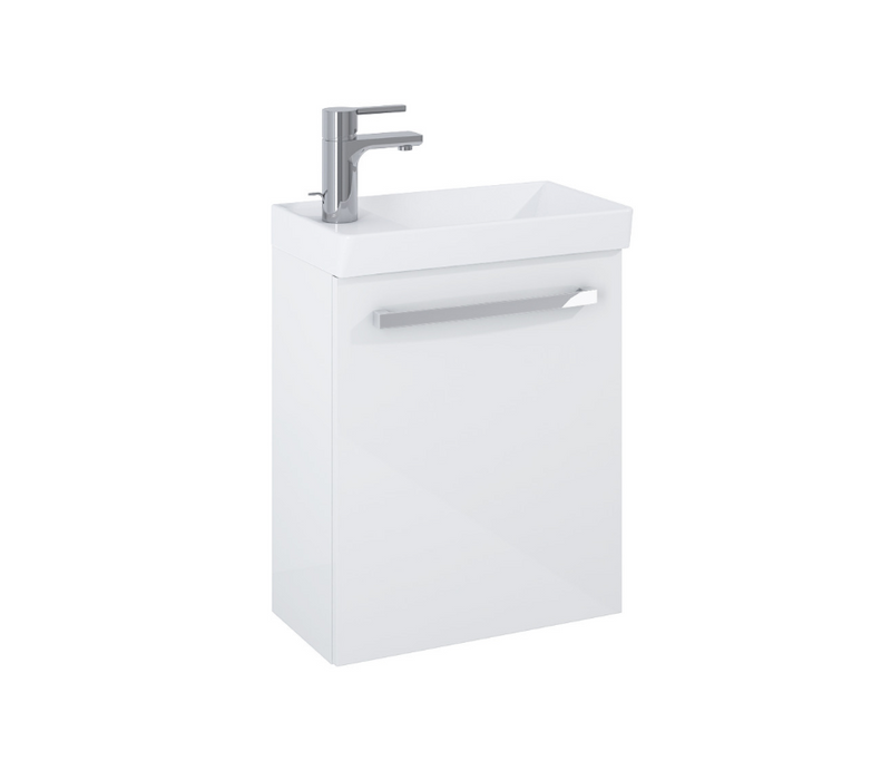 Aquatrend Gloss Grey 455 Wall Hung Vanity with Basin