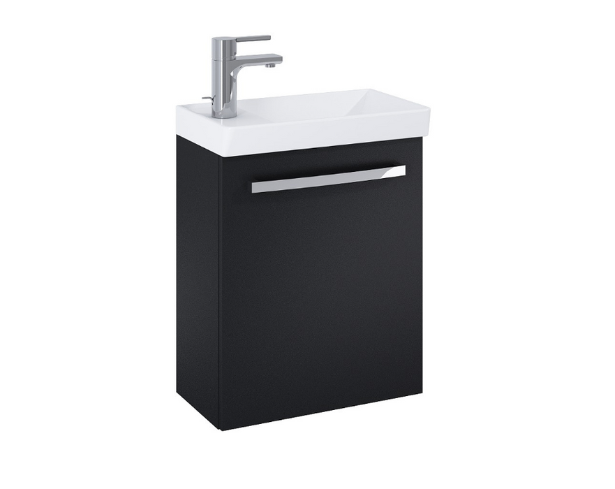 Aquatrend Gloss Grey 455 Wall Hung Vanity with Basin