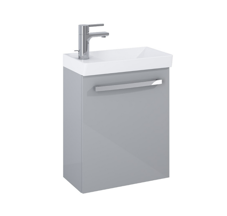 Aquatrend Matt Carbon 455 Wall Hung Vanity with Basin