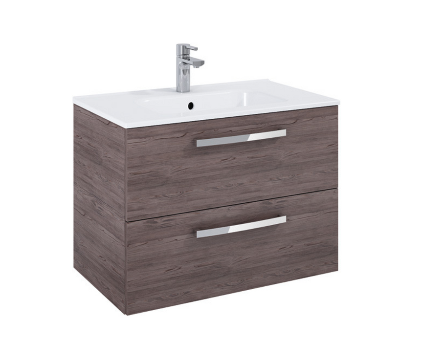 Aquatrend Avola Grey 800 Wall Hung Vanity with Basin