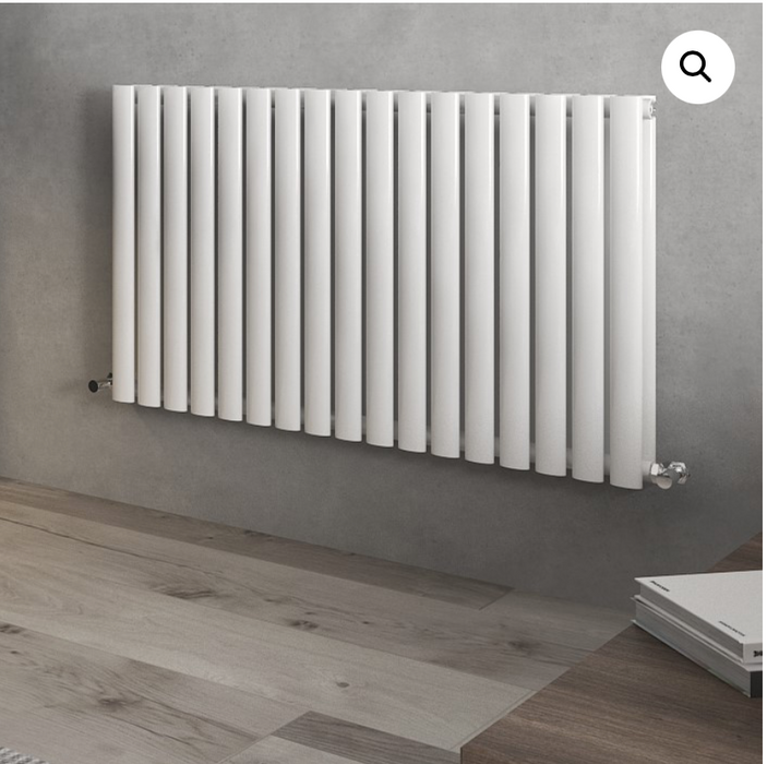 Elle Noir Black Horizontal Double Radiator 600 x 1020mm