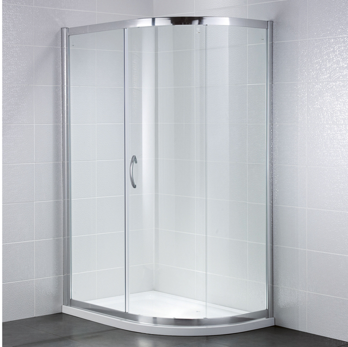 Identiti 1 Door Offset Quadrant 6mm Shower Enclosure 900 x 760mm