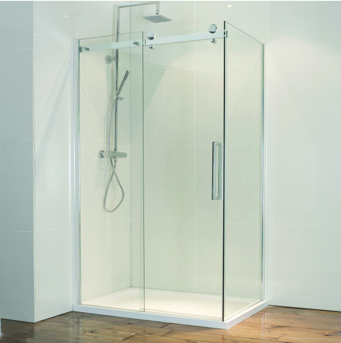 Aqua Frameless Sliding Door Shower Side Panel - Select Size