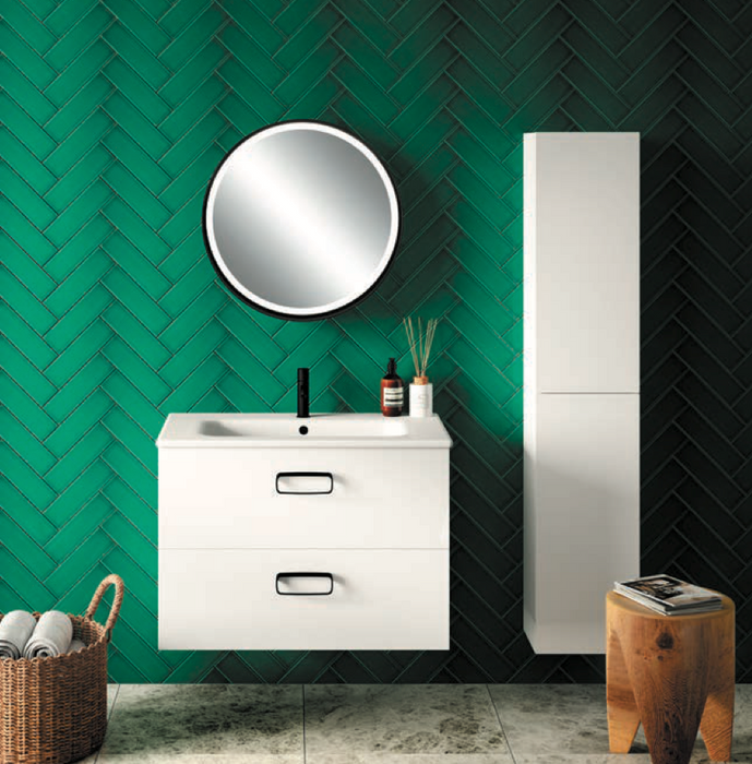 Azure Matt White 500 Wall Hung Vanity with Basin