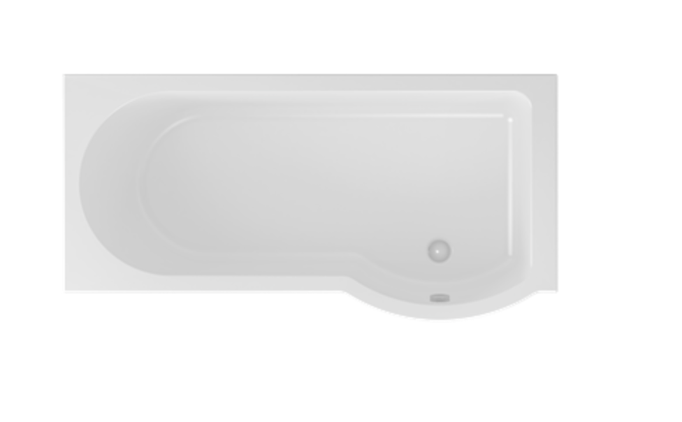 Portland P-Shaped Beauforté Bath 1700 x 850mm LH