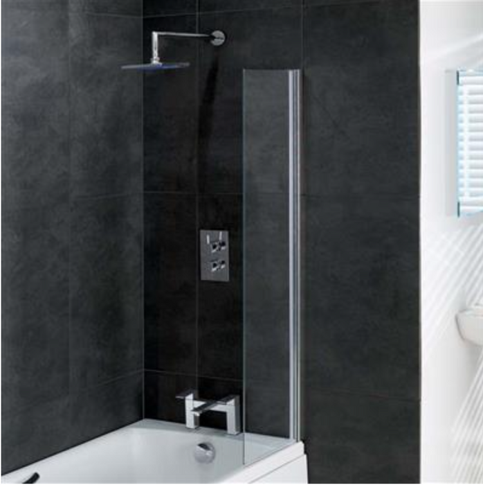 Bathguard Chrome Bath Screen 300 x 1400mm