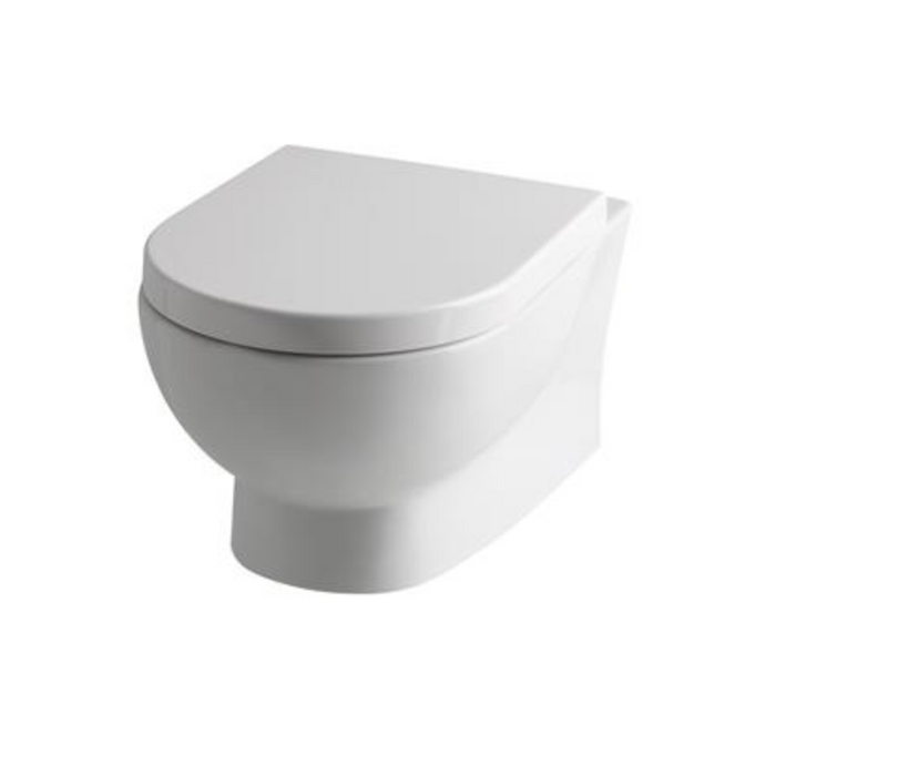 Farringdon Wall Hung Rimless Pan with Soft Close Seat