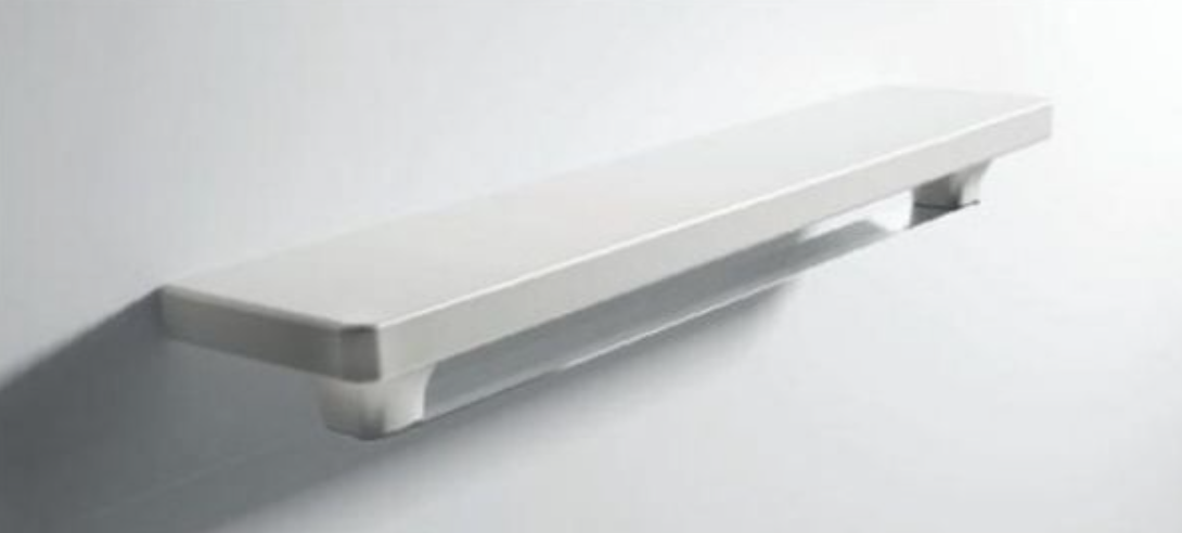 Alento 750 Ceramic Shelf and Steel Rail