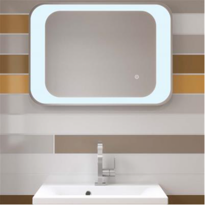 Treviso Blue LED Portrait Mirror 700 x 500mm