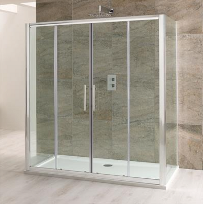 Volente Double 6mm Sliding Door 1400 x 1850mm