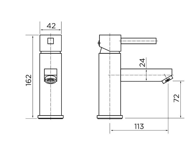 Finsbury Chrome Mono Basin Mixer